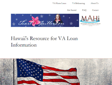 Tablet Screenshot of hawaiivahomeloans.com